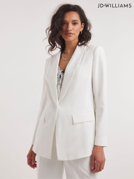 JD Williams White Single Breasted Blazer (N42285) | €38
