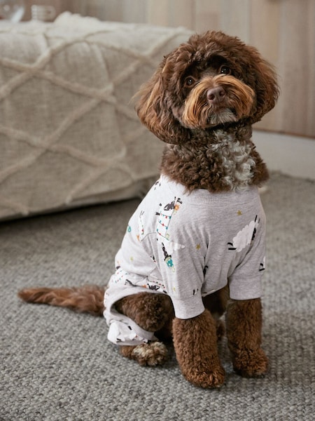 Grey Sheep Matching Family Pet Jersey Pyjamas (N42291) | €8.50