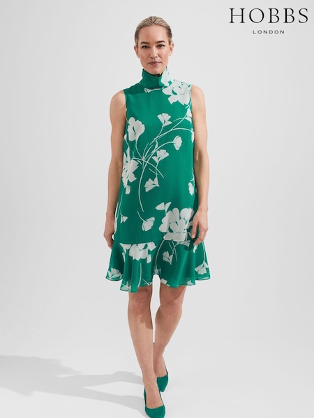Hobbs Green Madeline Dress (N42389) | €164