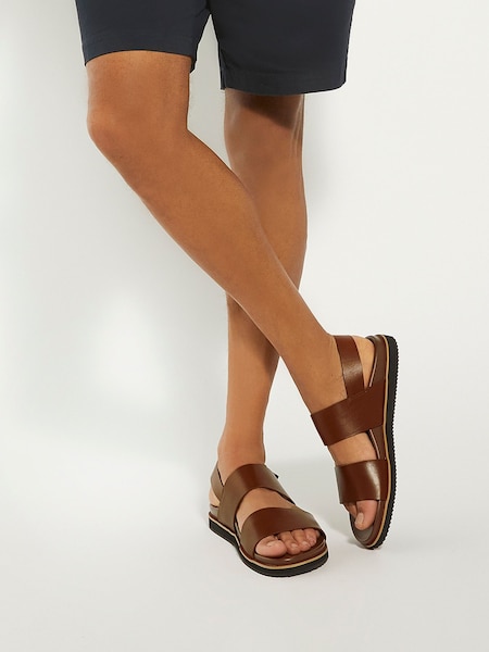 Dune London Natural Idda Utilitarian Strap Sandals (N42412) | AZN 198