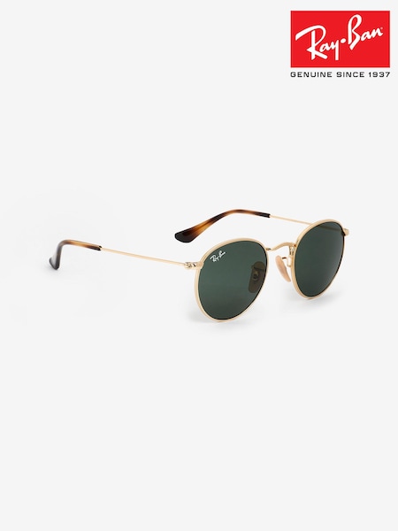 Ray-Ban Kids Gold Round Sunglasses (N42524) | €104