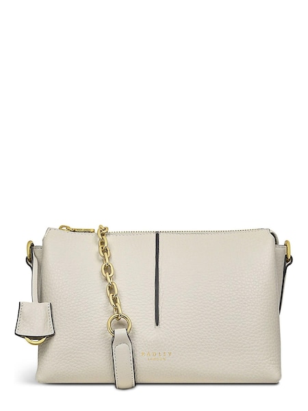 Radley London Cream Hillgate Place Chain Small Ziptop Cross-body Bag (N43219) | €114