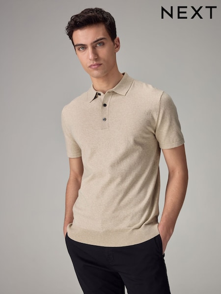 Neutral Regular Fit Knitted Polo Shirt (N43232) | €6