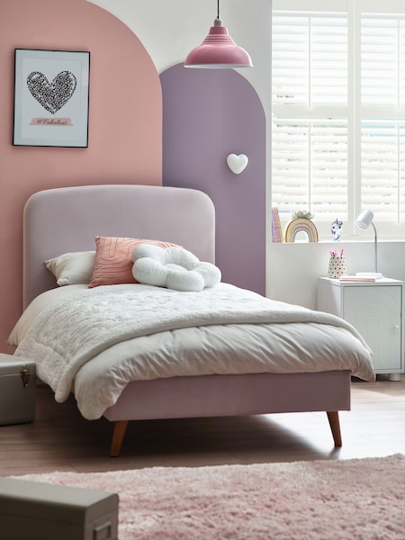 Opulent Velvet Lilac Purple Kids Matson Standard Upholstered Bed (N43294) | €340