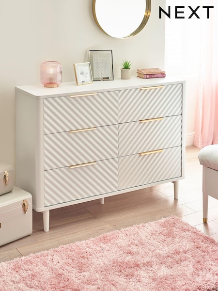 White Valencia Junior Kids Chest of Drawers (N43301) | €610