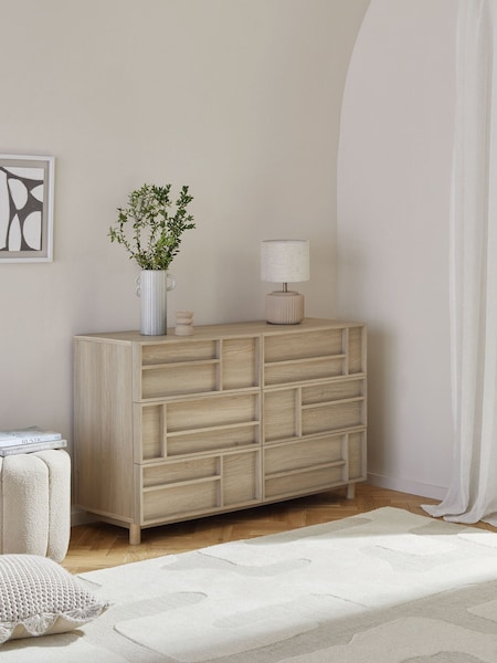 Mid Natural Finsbury 6 Drawer Chest (N43311) | €550