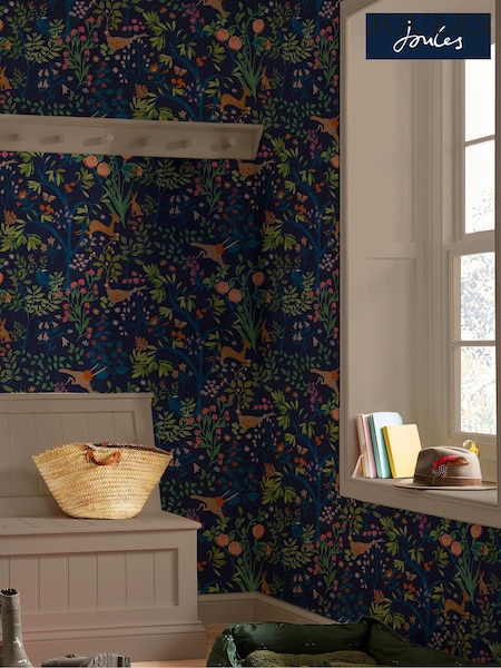 Joules Blue Enchanted Woodland 10M Wallpaper (N43571) | R$ 475