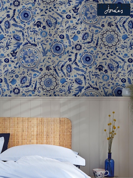 Joules Blue Festival Flowers 10M Wallpaper (N43578) | €74