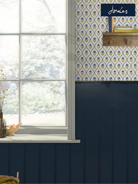 Joules Gold Trellis Floral 10M Wallpaper (N43580) | €64