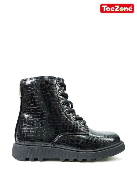 Toezone Stella Patent Croc Boots (N43668) | ‏151‏₪