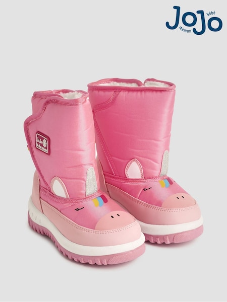 JoJo Maman Bébé Girls' Unicorn Snow Boots (N43985) | 42 € - 46 €