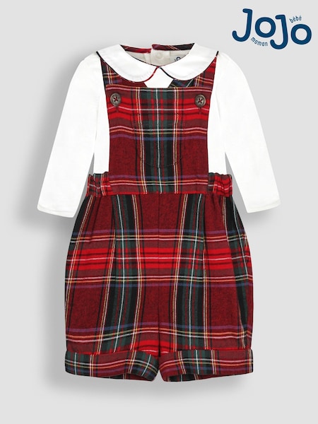 Jojo Maman Bébé Tartan Dungarees & Body Set (N44048) | 1 270 Kč