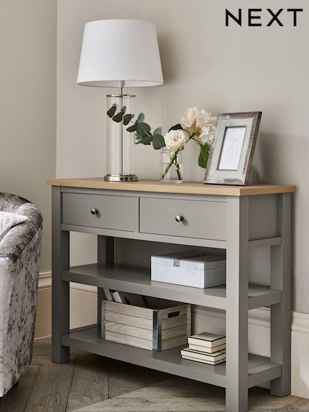 Dove Malvern Oak Effect Console Table (N44364) | €275