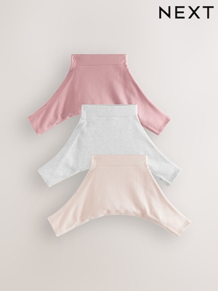 Rosa/gris - Baby 100% Cotton Hip Dysplasia Leggings 3 Pack (0-3yrs) (N44456) | 26 € - 29 €