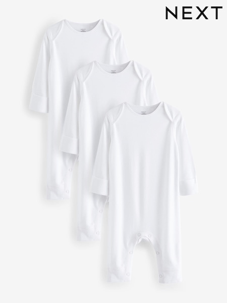 Blanco - Kind to Skin Baby Sleepsuits 3 Pack (0-2yrs) (N44495) | 18 € - 21 €