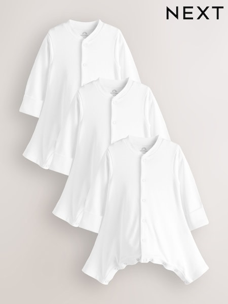 Blanco - Hip Dysplasia 100% Cotton Baby Sleepsuits 3 Pack (0-3yrs) (N44497) | 26 € - 29 €