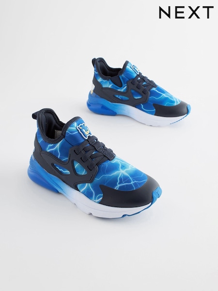 Blue Sonic Elastic Lace Trainers (N44588) | € 28 - € 35
