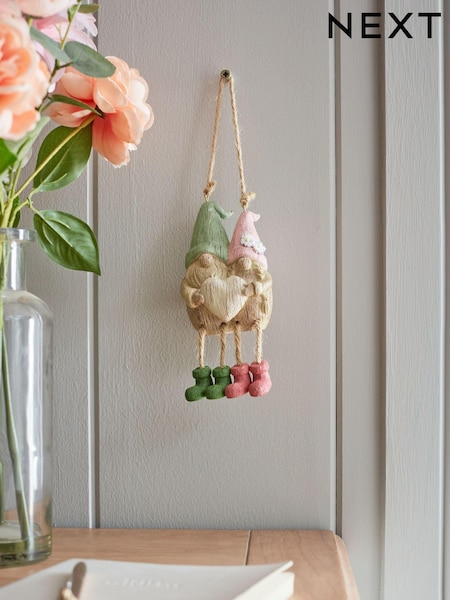 Natural Gonk Heart Hanging Decoration (N44674) | $19