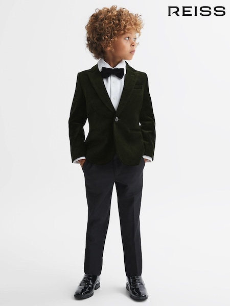 Reiss Emerald Apsara 9-14 yrs Slim Fit Velvet Single Breasted Blazer (N44695) | EGP10,620