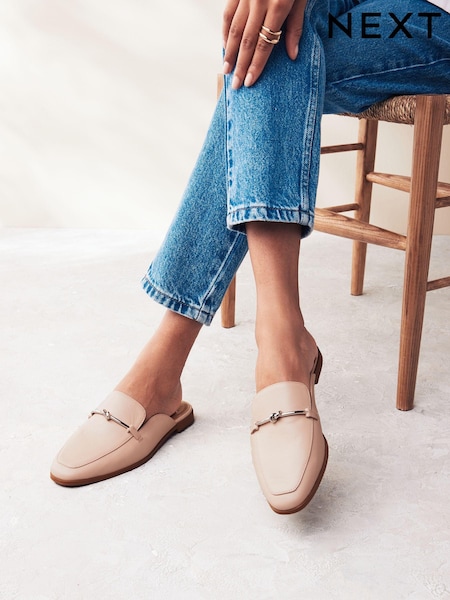 Nude Forever Comfort® Leather Knot Mules (N44745) | €13
