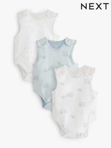 Blau - Premature Baby Vest Bodysuits 3 Pack (N44793) | 16 €