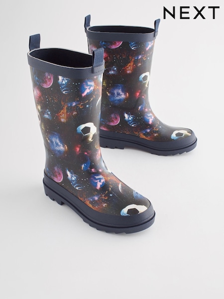 Mornarsko modra z nogometno žogo - Rubber Wellies (N44815) | € 16 - € 19