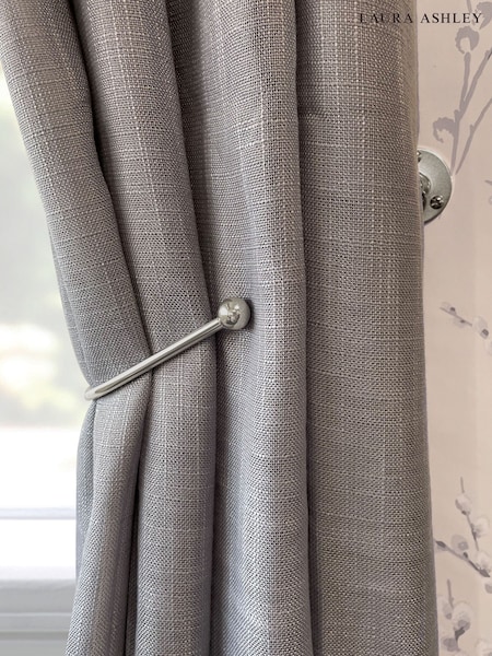 Laura Ashley Matt Nickel Set of Two Swing Curtain Holdbacks (N44986) | €35