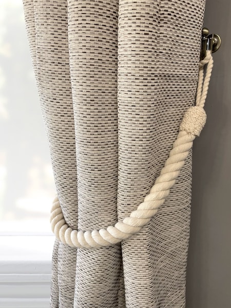 Laura Ashley Set of 2 Natural Rope 100% Cotton Tiebacks (N44988) | €22