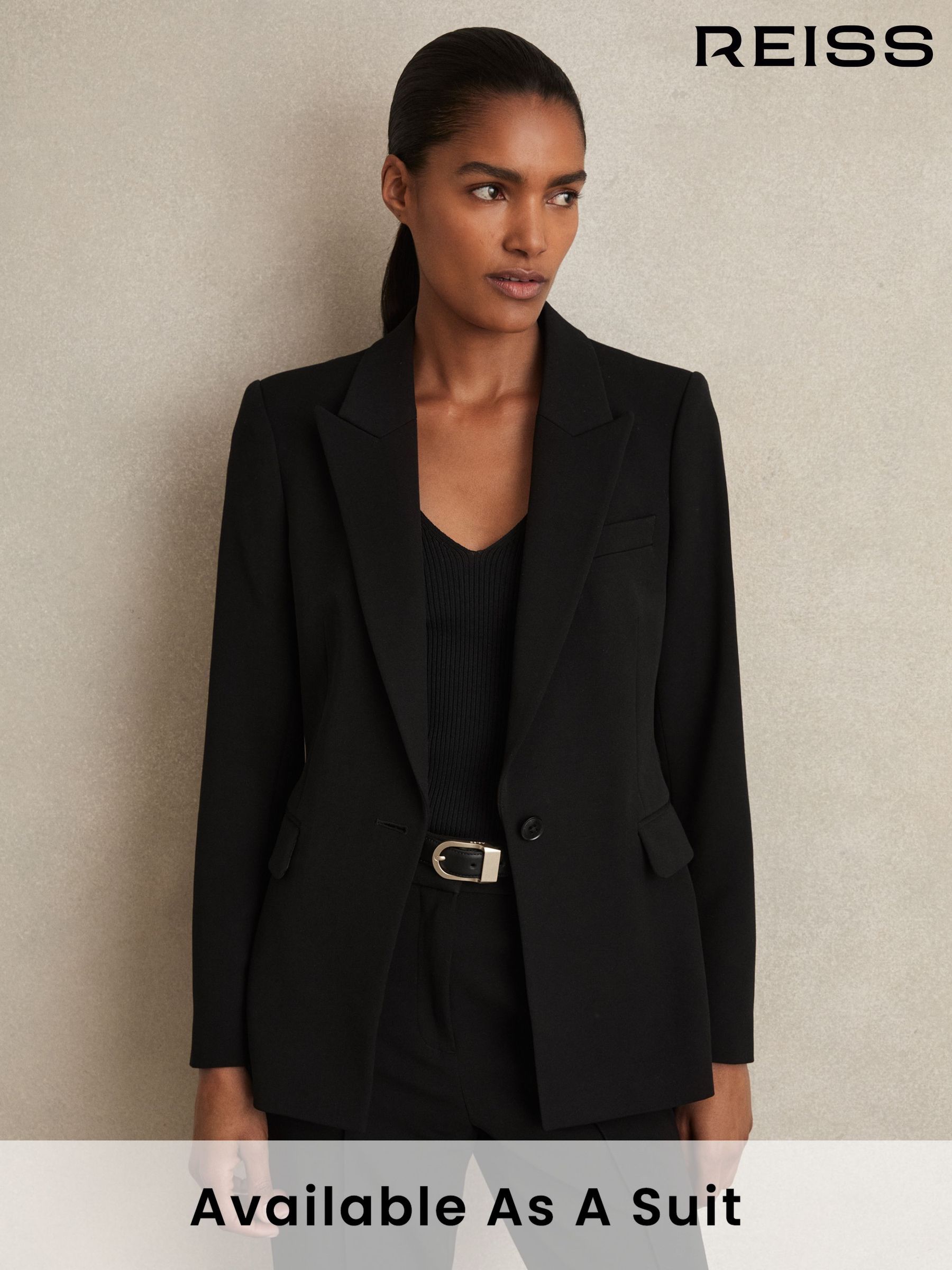 Women s Reiss Black Blazer Workwear Coatsandjackets Next Oman