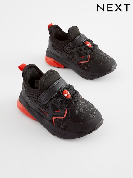 Black Spiderman Black Touch Fastening Trainers (N45085) | € 38 - € 43