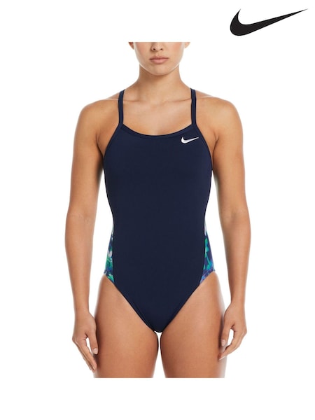 Nike Swim Blue Racerback Splice One Piece Swimsuit (N45879) | €30