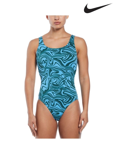 Nike Blue Nike Swim Swirl Swimsuit (N45888) | €34