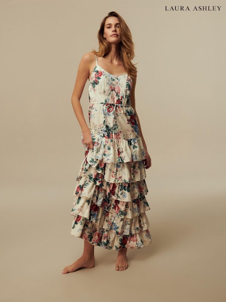 Laura Ashley Pink Tiered Maxi Dress (N46141) | €32