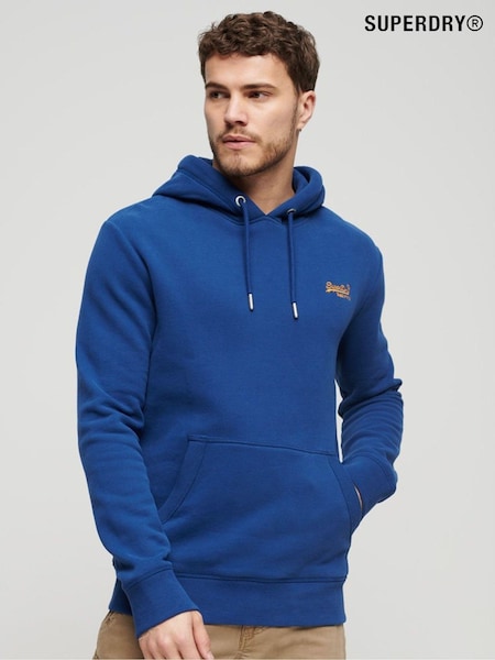 Superdry Blue Essential Logo Hoodie (N46210) | €58