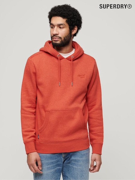 Superdry Dark Orange Essential Slim Fit Logo Hoodie (N46227) | R$ 545