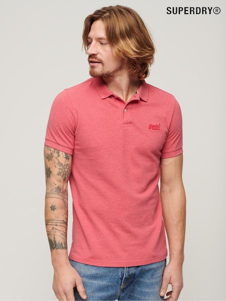 Superdry Pink Marl Classic Pique Polo Shirt (N46240) | €24
