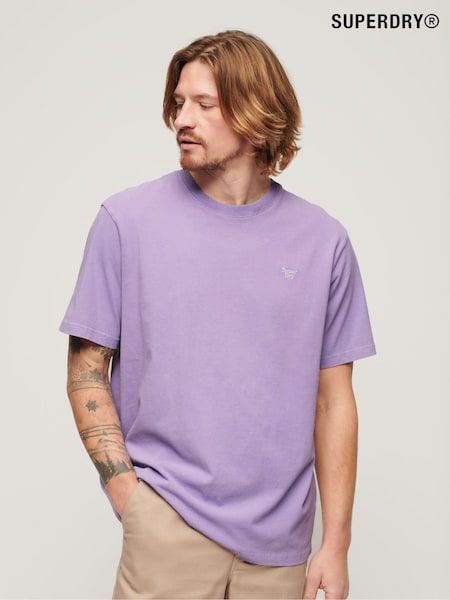 Superdry Purple 100% Cotton Vintage Washed T-Shirt (N46345) | €19