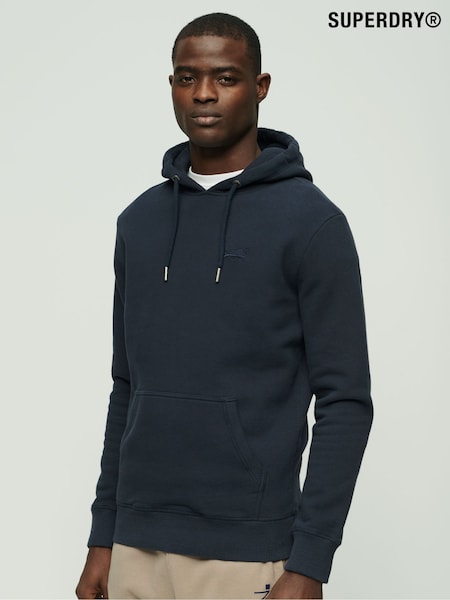 Superdry Blue Essential Logo Hoodie (N46366) | €48