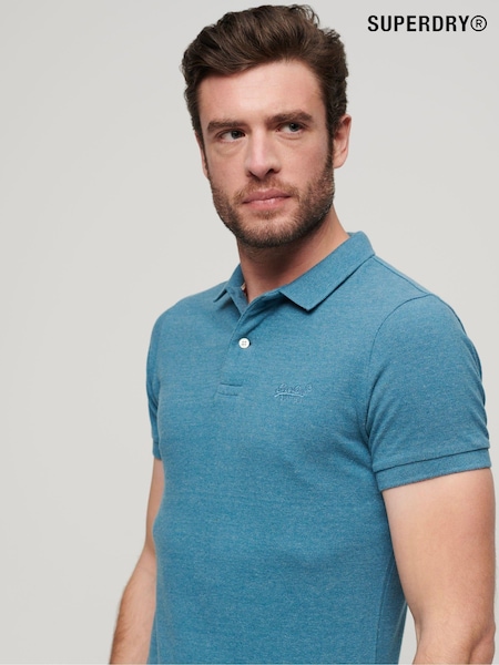 Superdry Teal Blue Classic Pique Polo Shirt (N46372) | €25