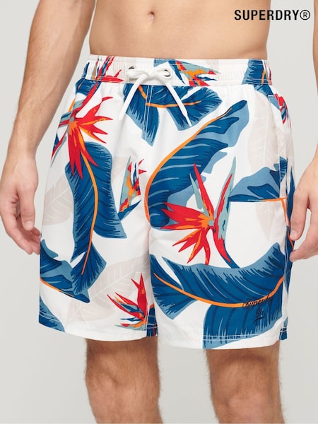 Superdry 100% Cotton Hawaiian Print 17 Swim Shorts (N46421) | 17 €
