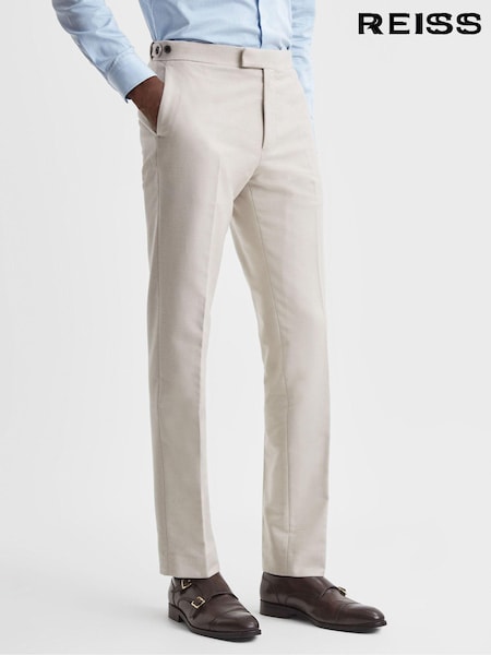 Reiss Stone Grove Slim Fit Moleskin Adjuster Trousers (N46556) | €244