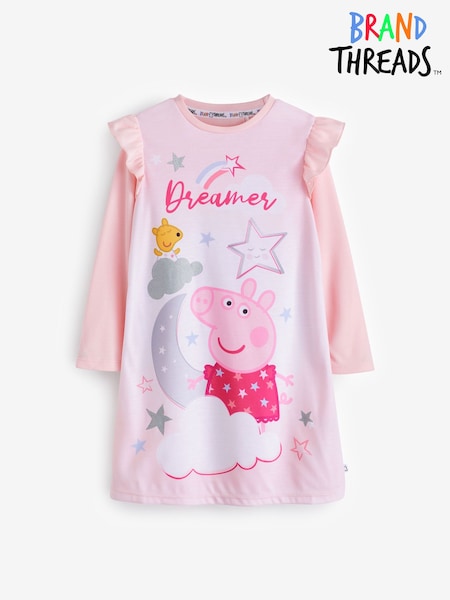 Brand Threads Pink Peppa Pig Girls Nightie (N46610) | €10