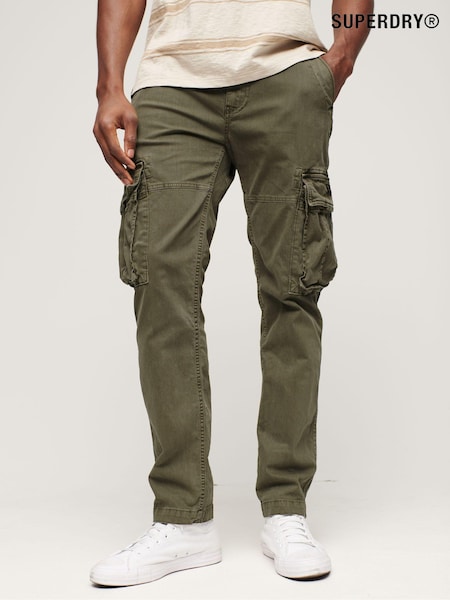 أخضر - بنطلون مريح من القطن 100% من تشكيلة Core من Superdry (N46675) | ‏17 ر.ع.‏