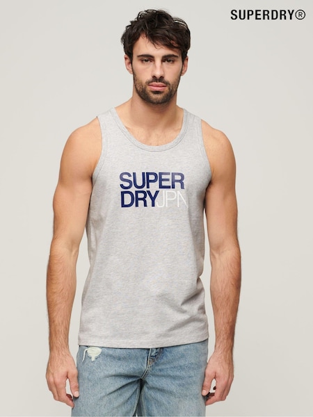 Superdry Grey Sportswear Logo Relaxed Vest (N46716) | €14.50