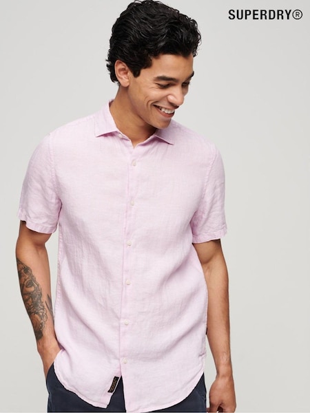 Roz - Superdry Studios Casual Mânecă scurtă Cămăși (N46732) | 220 LEI