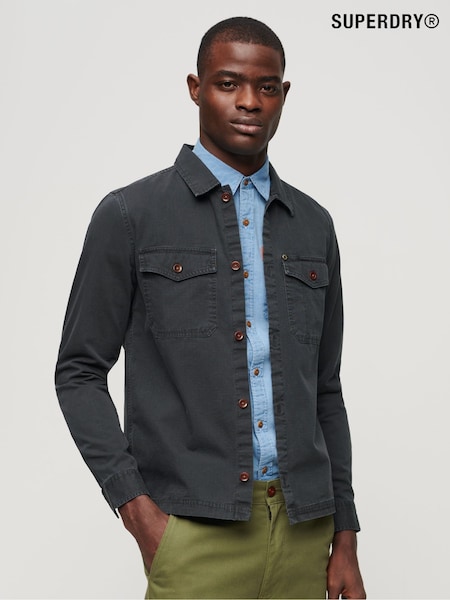 Superdry Blue 100% Cotton Canvas Shirt (N46837) | €114