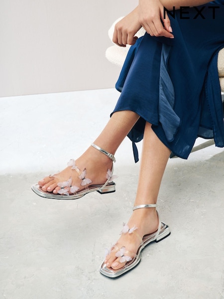 Silver Forever Comfort® Butterfly Sandals (N46980) | €20