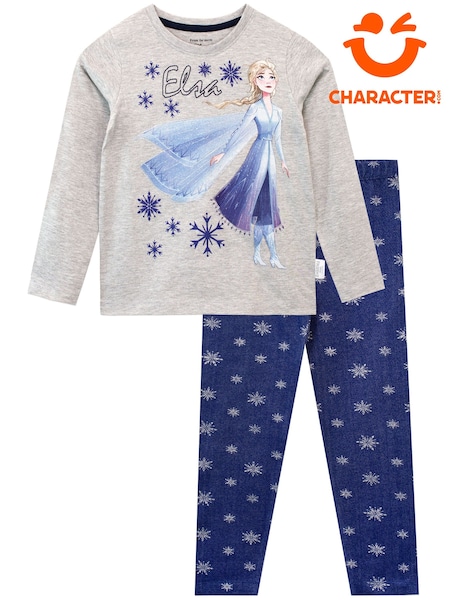 Character Grey Frozen 2 Long Sleeve Top & Leggings Elsa Snowflakes (N47265) | €28