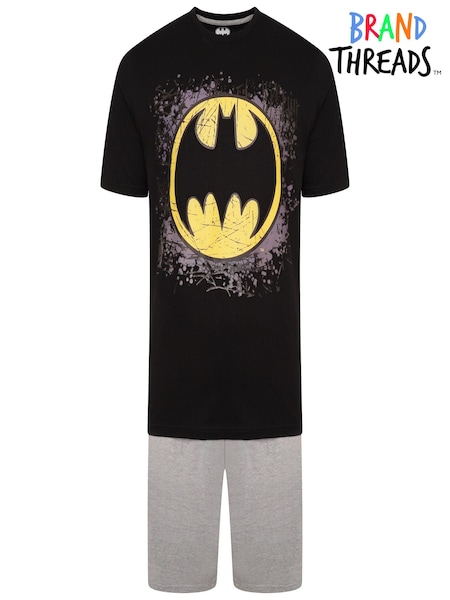 Brand Threads Black Mens Star Wars 100% Cotton Short Pyjamas Set (N47271) | €26