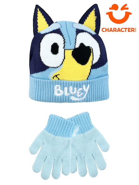 Character Blue Winter Hat and Gloves Set (N47342) | AED107